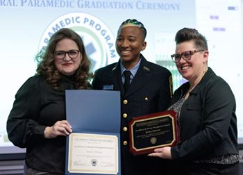 Recent Graduates of the Paramedic Program with Dr. Ogle
